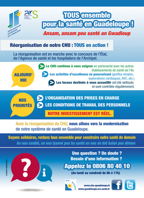 TOUS ENSEMBLE POUR LA SANTE EN GUADELOUPE !