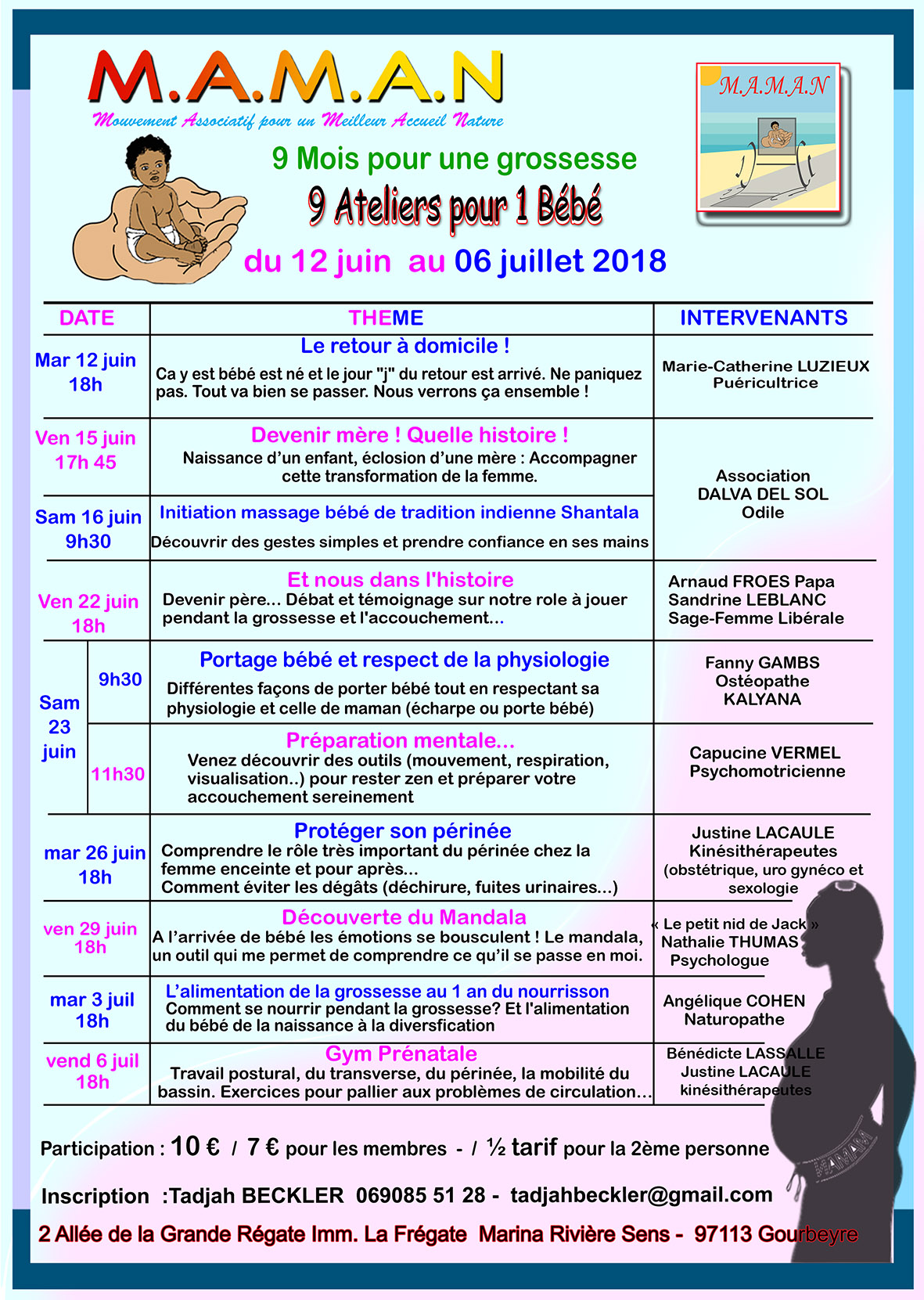 Programme des ateliers