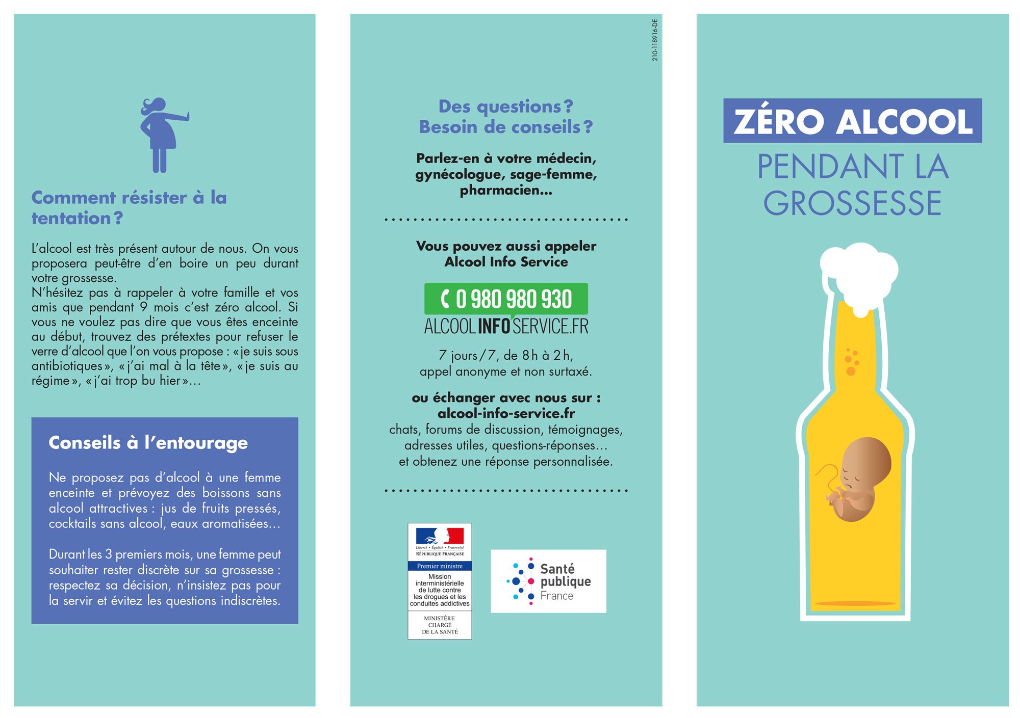 ZÉRO ALCOOL PENDANT LA GROSSESSE