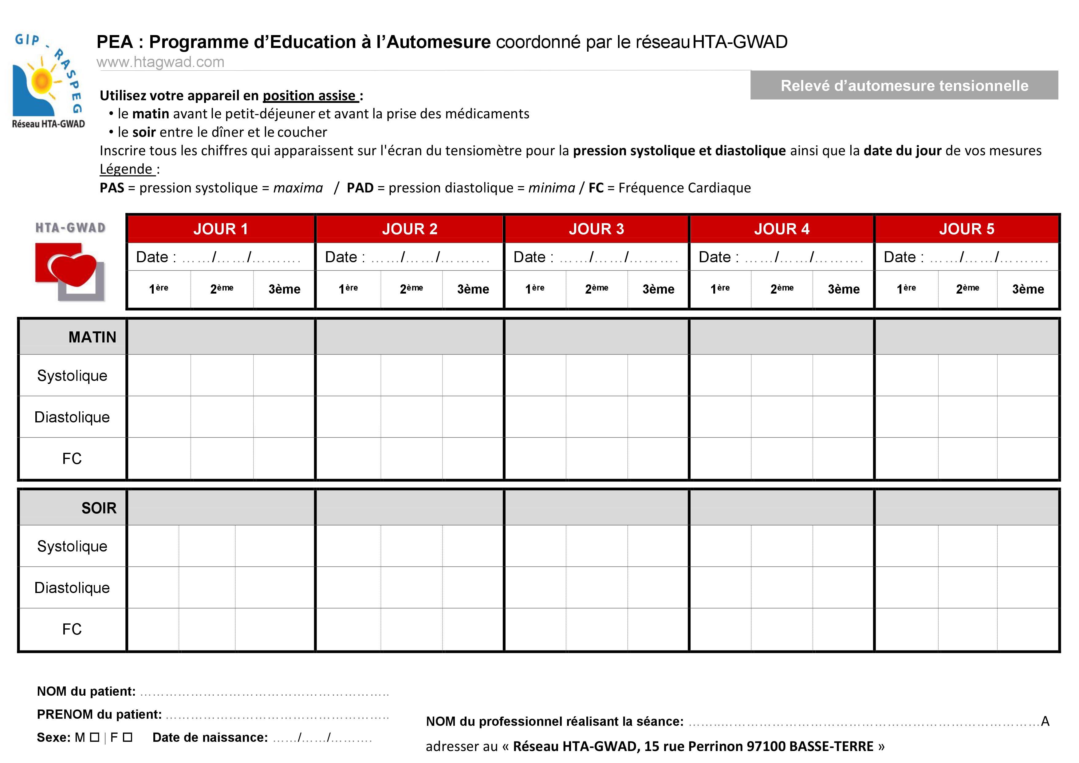 Programme d'Éducation à l'Automesure (PEA)